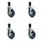 Service Caster Regency Work Table Locking Caster Replacement Set REG-SCC-EX20S514-PPUB-BLUE-TLB-112-4 - alternate 2